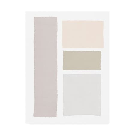 Piper Rhue 'Painted Weaving Iii Neutral On White' Canvas Art,24x32